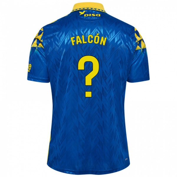 גברים Toni Falcón #0 כחול צהוב הרחק ג'רזי 2024/25 חולצה קצרה
