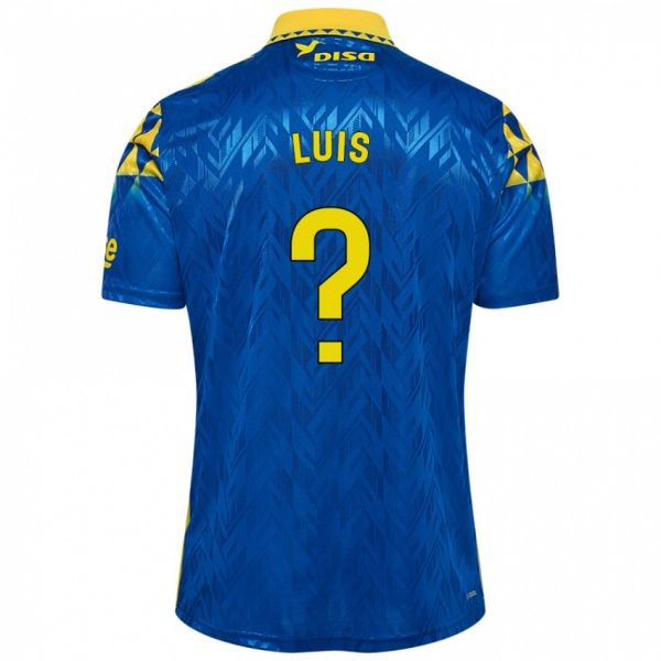 גברים Ryan Luis #0 כחול צהוב הרחק ג'רזי 2024/25 חולצה קצרה