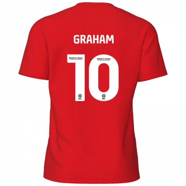 נשים Jordan Graham #10 אָדוֹם ג'רזי ביתית 2024/25 חולצה קצרה