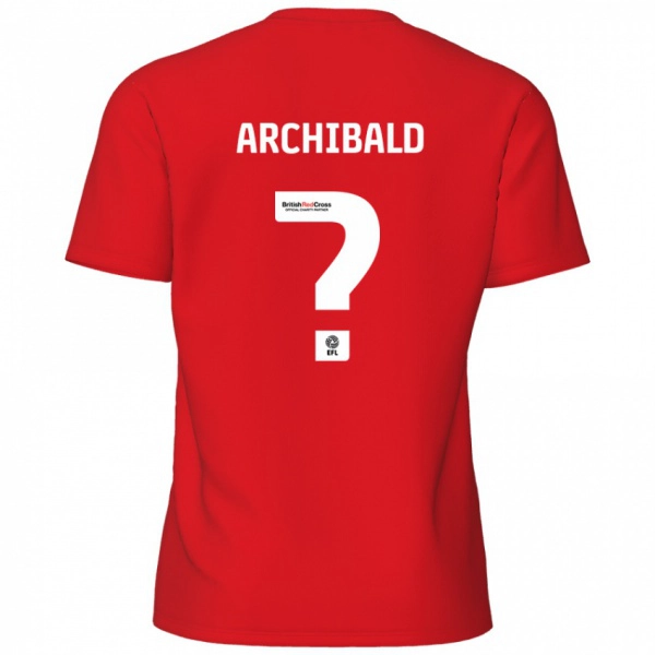 נשים Aaron Archibald #0 אָדוֹם ג'רזי ביתית 2024/25 חולצה קצרה