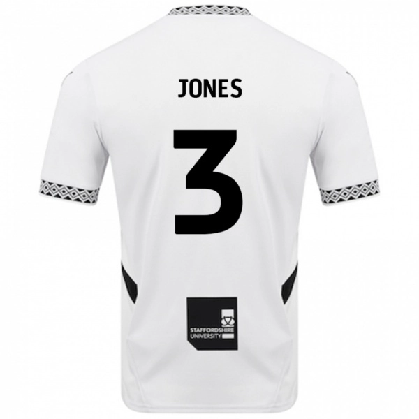 נשים Dan Jones #3 לָבָן ג'רזי ביתית 2024/25 חולצה קצרה