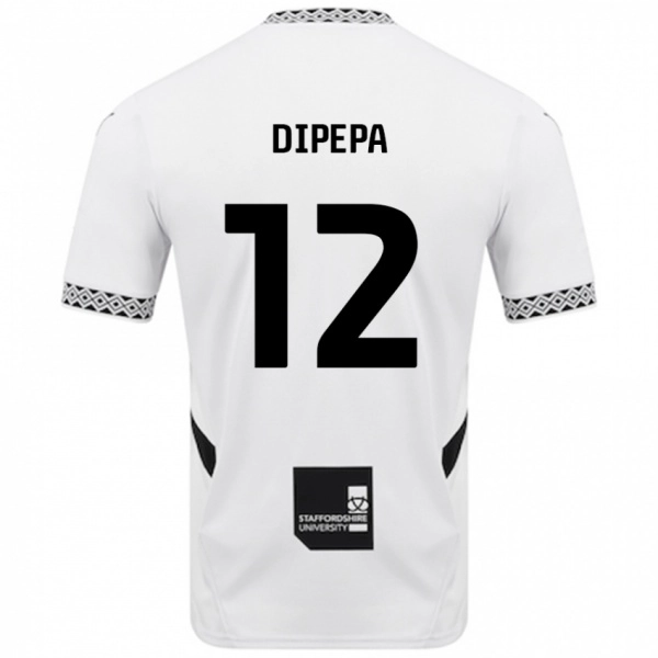 נשים Baylee Dipepa #12 לָבָן ג'רזי ביתית 2024/25 חולצה קצרה