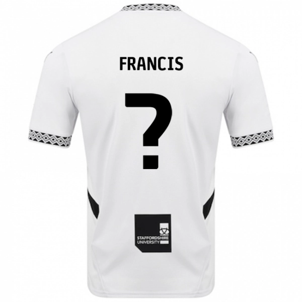 נשים Louis Francis #0 לָבָן ג'רזי ביתית 2024/25 חולצה קצרה