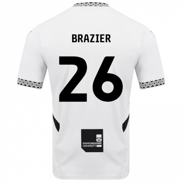 נשים Liam Brazier #26 לָבָן ג'רזי ביתית 2024/25 חולצה קצרה