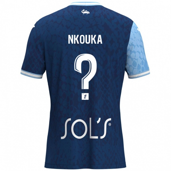 נשים Ethan Nkouka #0 כחול שמיים כחול כהה ג'רזי ביתית 2024/25 חולצה קצרה