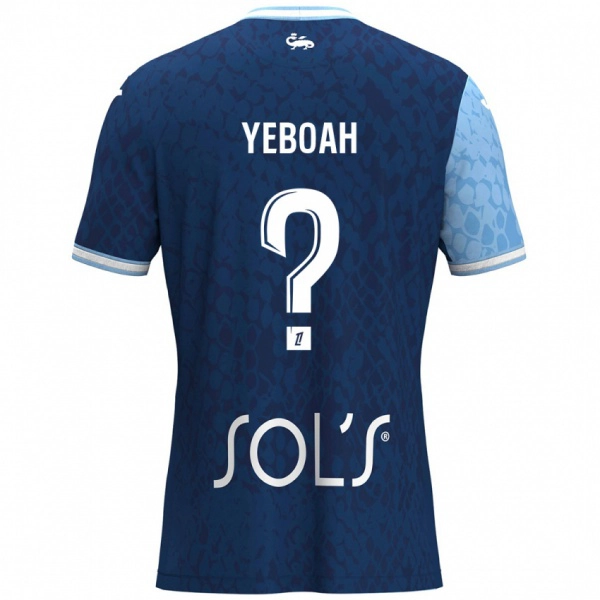 נשים Ananée Yeboah #0 כחול שמיים כחול כהה ג'רזי ביתית 2024/25 חולצה קצרה