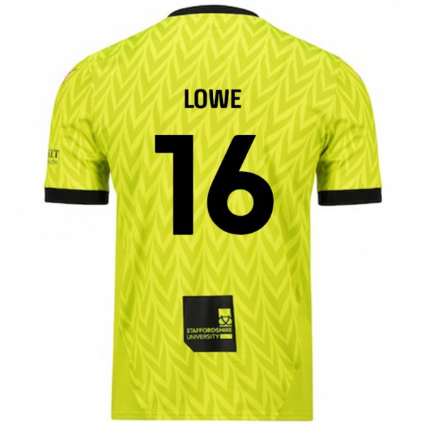 נשים Jason Lowe #16 ירוק פלורסנט הרחק ג'רזי 2024/25 חולצה קצרה