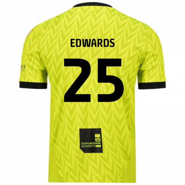 נשים Diamond Edwards #25 ירוק פלורסנט הרחק ג'רזי 2024/25 חולצה קצרה