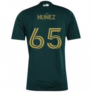 ילדים Daniel Nuñez #65 בז' ירוק ג'רזי ביתית 2025/26 חולצה קצרה