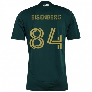 ילדים Max Eisenberg #84 בז' ירוק ג'רזי ביתית 2025/26 חולצה קצרה