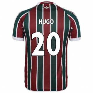 ילדים Victor Hugo #20 לבן ירוק חום-ערמוני ג'רזי ביתית 2025/26 חולצה קצרה