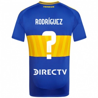 ילדים Tobías Rodríguez #0 לבן כחול ג'רזי ביתית 2025/26 חולצה קצרה