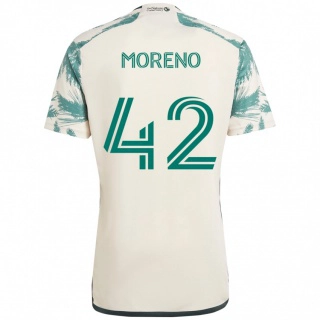 ילדים Alexis Moreno #42 שחור חום הרחק ג'רזי 2025/26 חולצה קצרה