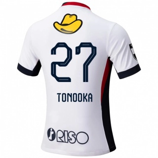 ילדים Ryota Tonooka #27 אדום שחור הרחק ג'רזי 2025/26 חולצה קצרה
