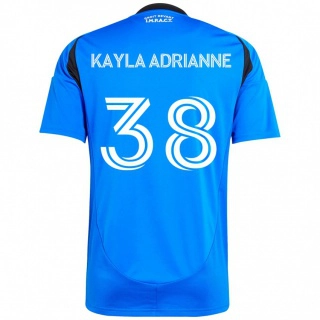 גברים Kamdem Kayla Adrianne #38 תכלת שמיים כחול כהה ג'רזי ביתית 2025/26 חולצה קצרה