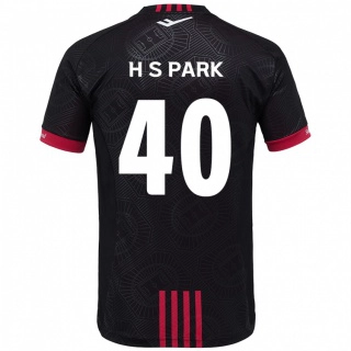 גברים Seong-Hun Park #40 לבן שחור ג'רזי ביתית 2025/26 חולצה קצרה