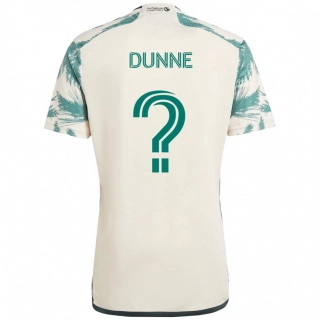 גברים Michael Dunne #0 שחור חום הרחק ג'רזי 2025/26 חולצה קצרה