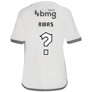 גברים Caio Ribas #0 לבן שחור הרחק ג'רזי 2025/26 חולצה קצרה