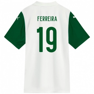 גברים Letícia Ferreira #19 ירוק לבן הרחק ג'רזי 2025/26 חולצה קצרה
