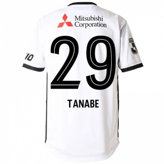 גברים Haruta Tanabe #29 כחול מלכותי לבן הרחק ג'רזי 2025/26 חולצה קצרה