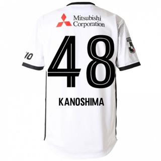 גברים Yu Kanoshima #48 כחול מלכותי לבן הרחק ג'רזי 2025/26 חולצה קצרה