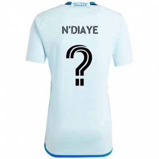 נשים Antoine N\'Diaye #0 כחול כהה שחור הרחק ג'רזי 2025/26 חולצה קצרה