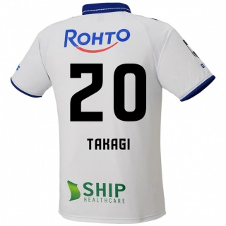 נשים Daisuke Takagi #20 כחול לבן שחור הרחק ג'רזי 2025/26 חולצה קצרה