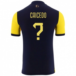 ילדים אקוודור Elian Caicedo #0 צהוב ג'רזי ביתית 24-26 חולצה קצרה