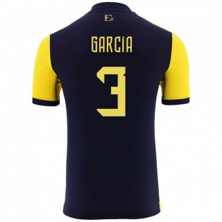 ילדים אקוודור Christian García #3 צהוב ג'רזי ביתית 24-26 חולצה קצרה
