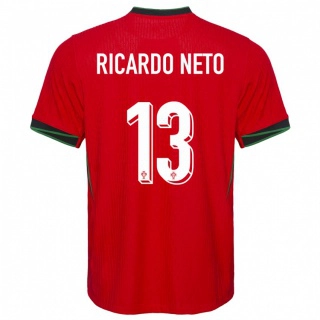 ילדים פורטוגל Ricardo Neto #13 אָדוֹם ג'רזי ביתית 24-26 חולצה קצרה