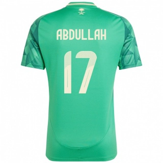 ילדים ערב הסעודית Salem Abdullah #17 יָרוֹק ג'רזי ביתית 24-26 חולצה קצרה
