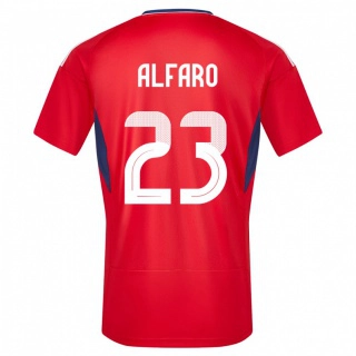 ילדים קוסטה ריקה Marshall Alfaro #23 אָדוֹם ג'רזי ביתית 24-26 חולצה קצרה