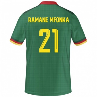 ילדים קמרון Abdel Ramane Mfonka #21 יָרוֹק ג'רזי ביתית 24-26 חולצה קצרה