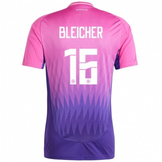 ילדים גרמניה Franz Bleicher #16 ורוד סגול הרחק ג'רזי 24-26 חולצה קצרה