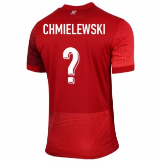 ילדים פולין Jakub Chmielewski #0 אָדוֹם הרחק ג'רזי 24-26 חולצה קצרה