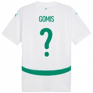 גברים סנגל Vincent Gomis #0 לָבָן ג'רזי ביתית 24-26 חולצה קצרה