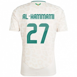 גברים ערב הסעודית Hammam Al-Hammami #27 לָבָן הרחק ג'רזי 24-26 חולצה קצרה