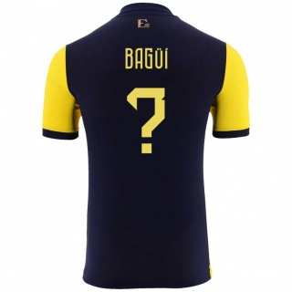 נשים אקוודור Diogo Bagüí #0 צהוב ג'רזי ביתית 24-26 חולצה קצרה