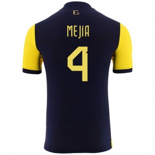 נשים אקוודור Jordan Mejía #4 צהוב ג'רזי ביתית 24-26 חולצה קצרה