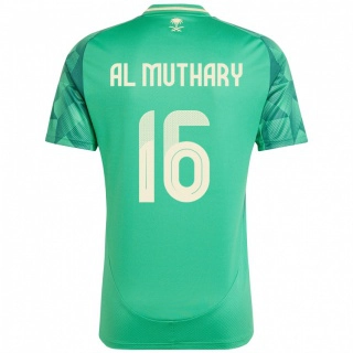 נשים ערב הסעודית Saad Al-Muthary #16 יָרוֹק ג'רזי ביתית 24-26 חולצה קצרה