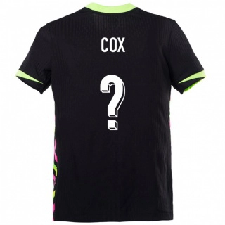 נשים אוֹסטְרַלִיָה Ethan Cox #0 כחול כהה הרחק ג'רזי 24-26 חולצה קצרה