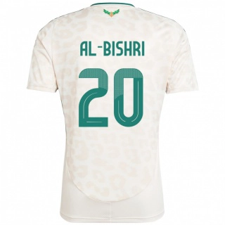 נשים ערב הסעודית Nawaf Al-Bishri #20 לָבָן הרחק ג'רזי 24-26 חולצה קצרה