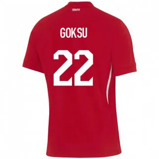 גברים טורקיה Yasam Göksu #22 אָדוֹם הרחק ג'רזי 24-26 חולצה קצרה