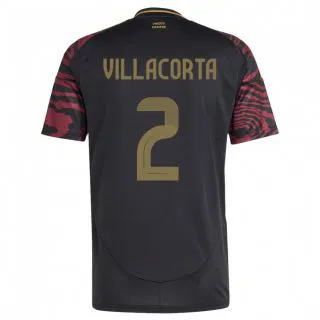 נשים פרו Anderson Villacorta #2 שָׁחוֹר הרחק ג'רזי 24-26 חולצה קצרה