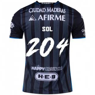 ילדים Martín Sol #204 לבן שחור הרחק ג'רזי 2024/25 חולצה קצרה