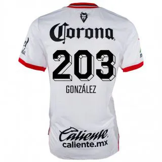 נשים Luis González #203 לבן אדום הרחק ג'רזי 2024/25 חולצה קצרה