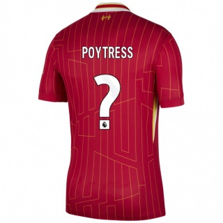 ילדים Jacob Poytress #0 אדום צהוב לבן ג'רזי ביתית 2024/25 חולצה קצרה