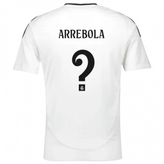ילדים Hugo Arrebola #0 לָבָן ג'רזי ביתית 2024/25 חולצה קצרה