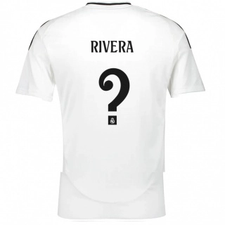 ילדים Pol Rivera #0 לָבָן ג'רזי ביתית 2024/25 חולצה קצרה