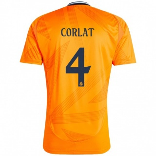 ילדים Edu Corlat #4 כָּתוֹם הרחק ג'רזי 2024/25 חולצה קצרה
